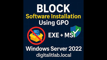 Stop Users from Installing Software Using GPO | Restrict EXE & MSI | Windows Server 2022 Tutorial