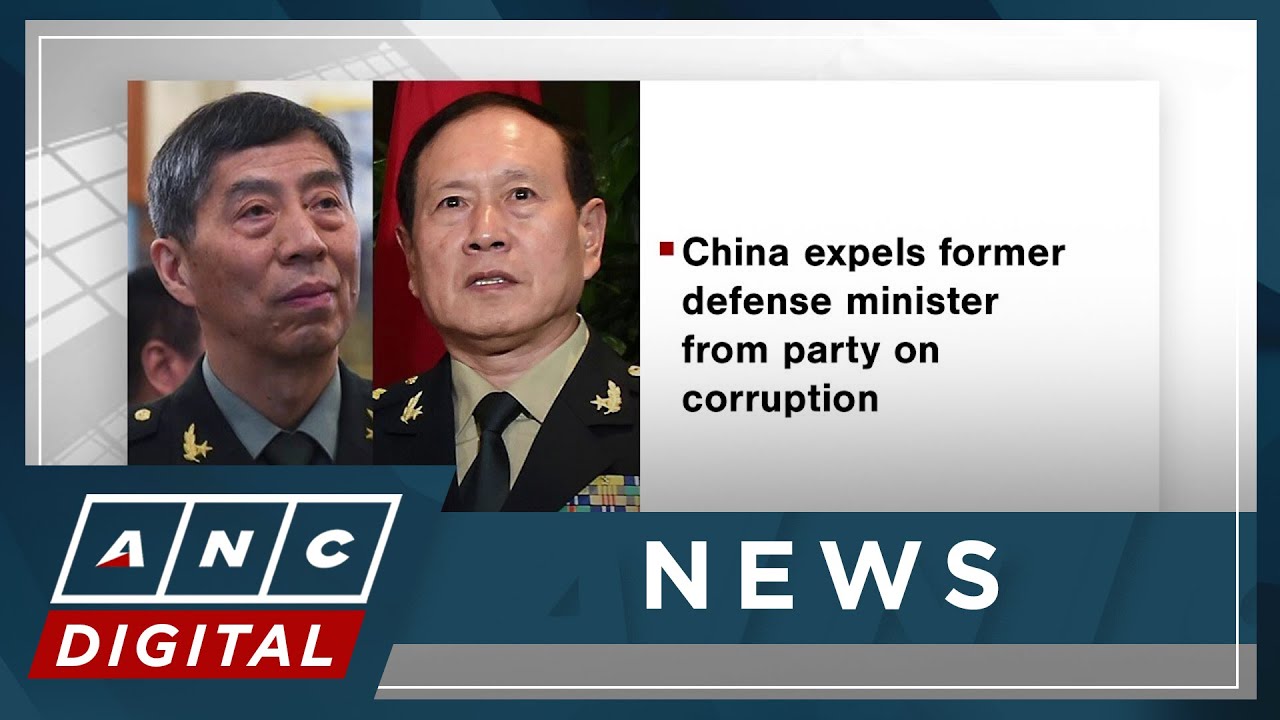 China expels former defense minister from party on corruption | ANC