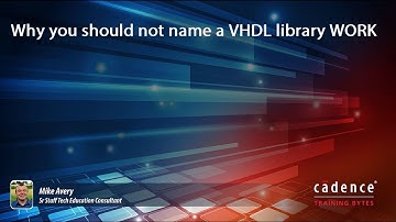 Why you should not name a VHDL library WORK