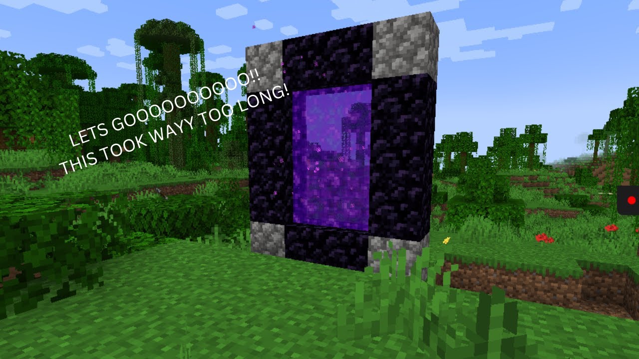 I MADE THE NETHER PORTAL!! || 1.21 Minecraft World - YouTube