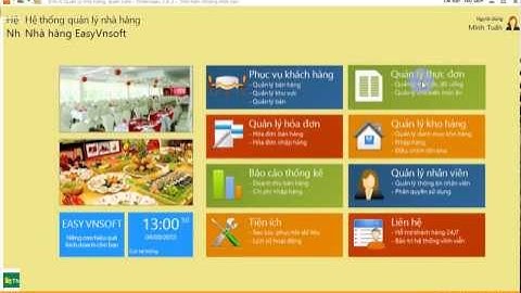Phần mềm quản lý nhà hàng EVS-R - Tạo, sửa, xóa danh mục cho thực đơn