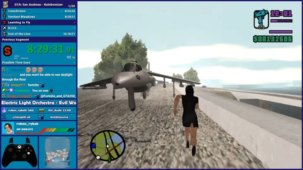 GTA San Andreas Rainbomizer Speedrun Part 4 - Hugo_One Twitch Stream ...