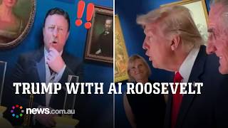 Trump’s bizarre interaction with AI Theodore Roosevelt