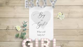 Its a boy! Gender reveal video for instagram feed by Shop Bloome on Etsy