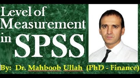 Levels of Measurement in SPSS (Nominal, Ordinal, & Scale)