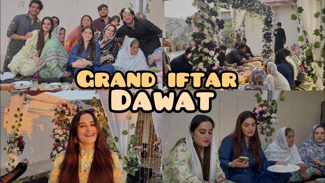 Grand family iftar dawat by mama and bhabhi 🤩| Toys surprises for kids 🤩 | itne maze maze k khane 😍