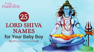 Lord Shiva Names for Baby Boys With Meanings