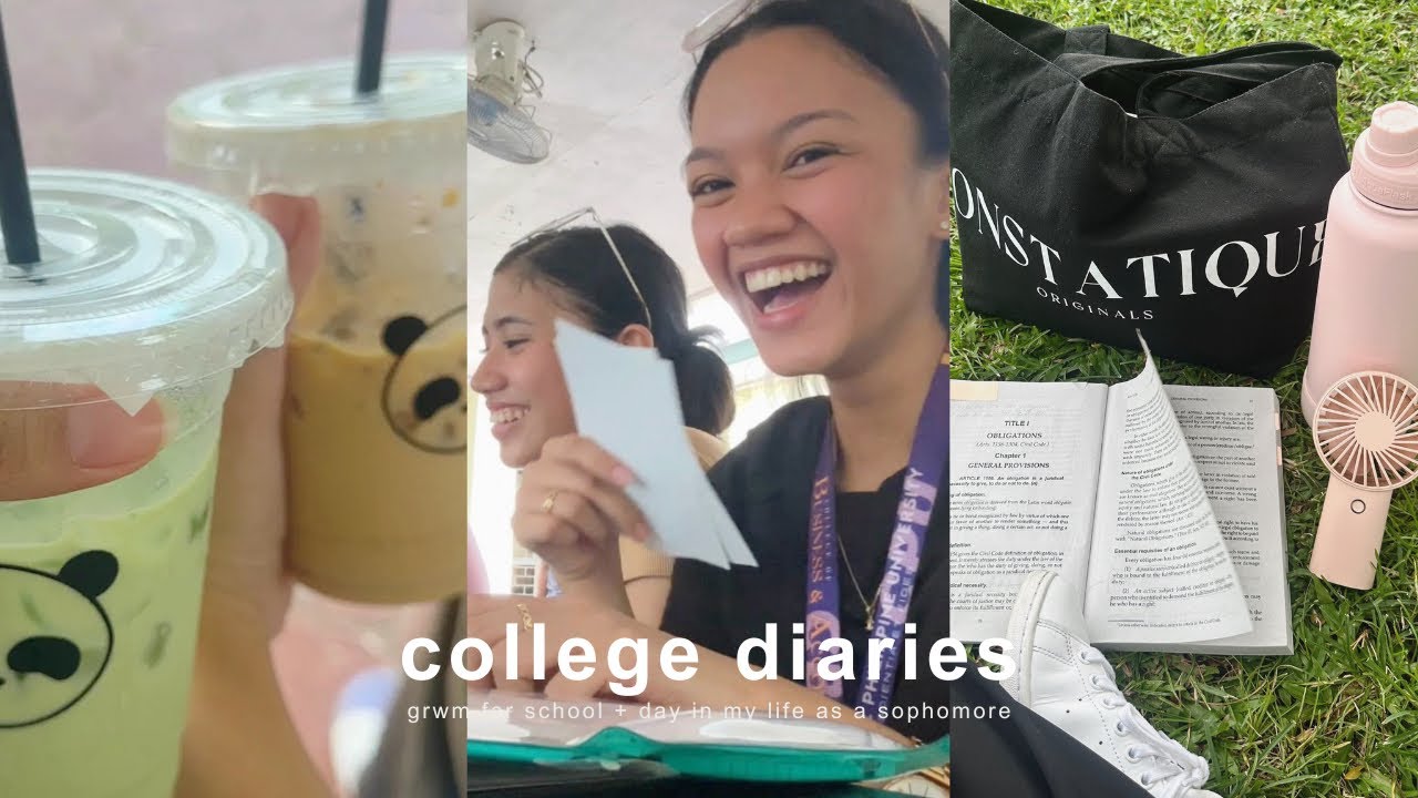 College Diaries | grwm for school + day in my life as a sophomore - YouTube