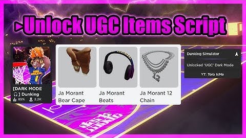 [Roblox Event] Dunking Simulator Script • Unlock UGC Dark Mode