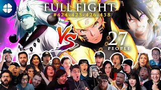 Naruto/Sasuke VS MADARA [27 People React] FULL FIGHT ✅ Shippuden 424-425-426-458 [ナルト 疾風伝] [海外の反応]