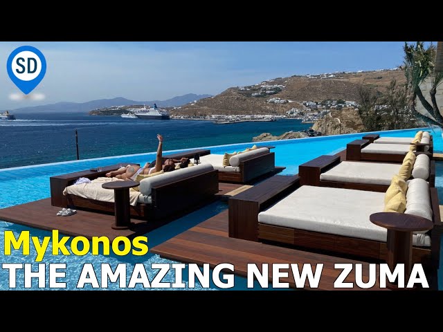 Mykonos's New Zuma - Amazing Infinity Pool, Bar & Restaurant