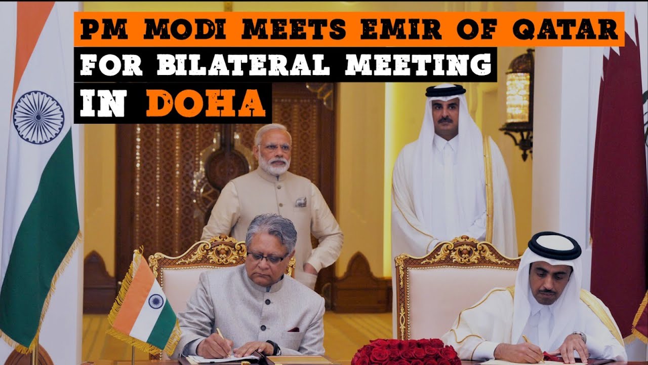 PM Modi Holds Bilateral Meeting With Emir Of Qatar, Sheikh Tamim Bin Hamad Al Thani | Doha