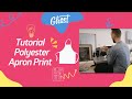 How to customize a polyester Apron using Ghost White Toner