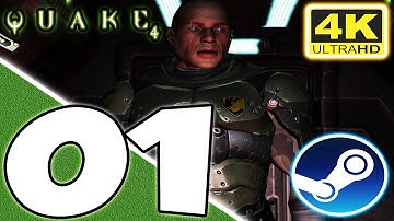Quake 4 - 100% Walkthrough (General Difficulty, All Secrets) Act 1: Gaining a Foothold (UHD) [4K]