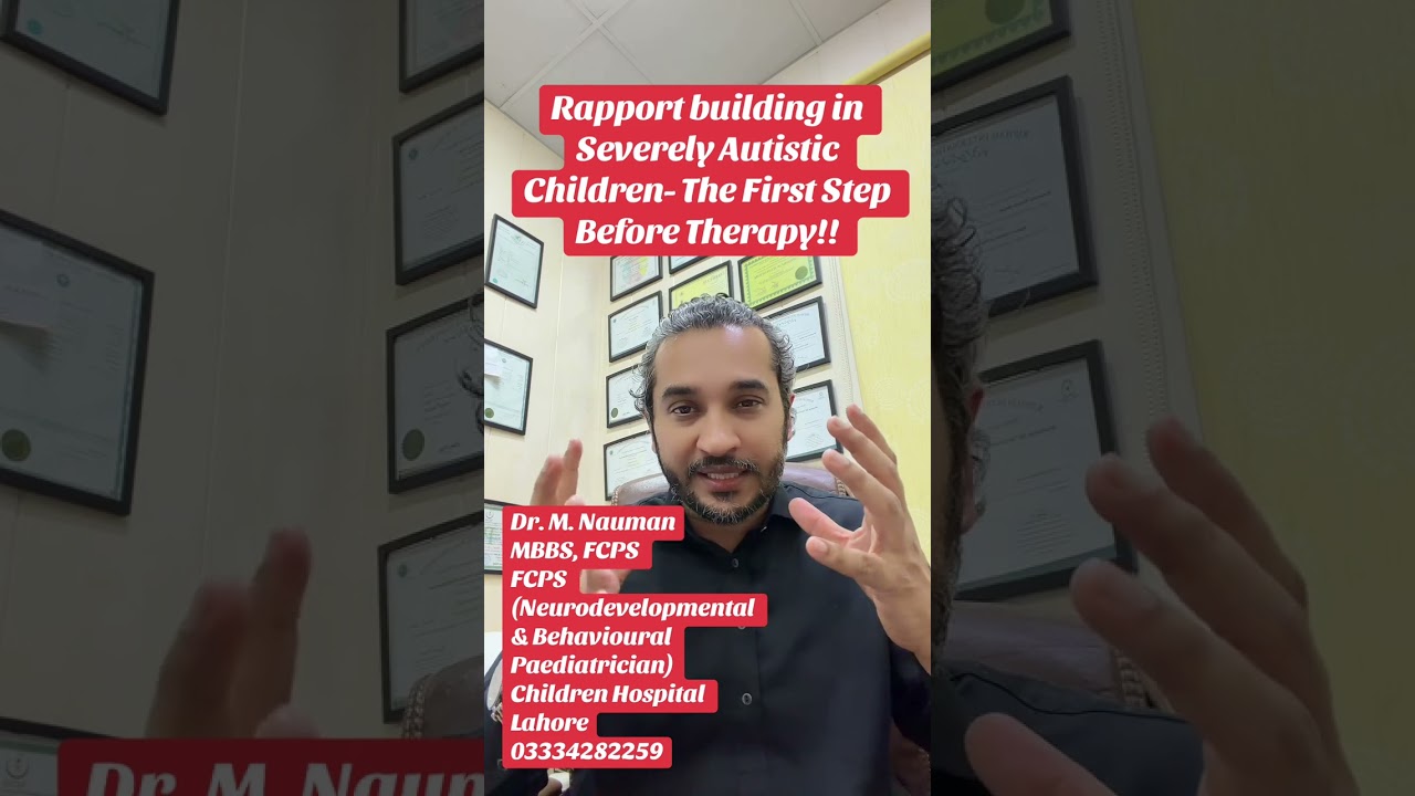 Rapport building in Autism - First step of successful therapy!!