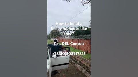 Building in Ghana; Find out how to build this beautiful house #construction #civilengineering