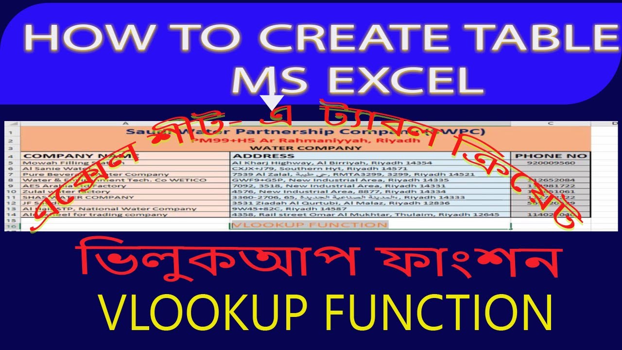 MS EXCEL 2016 BANGLA TUTORIAL PDF visual data 5
