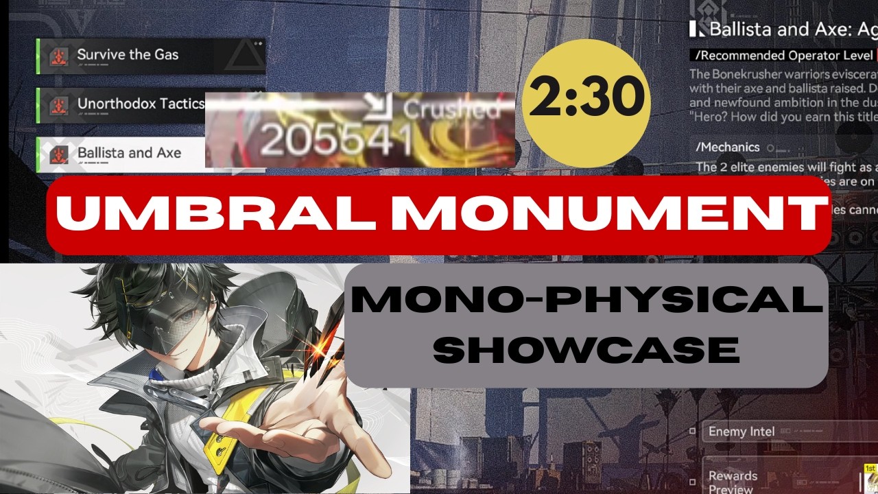 MONO-PHYSICAL SHOWCASE | Umbral Monument (AGONY MODE) | Arknights Endfield