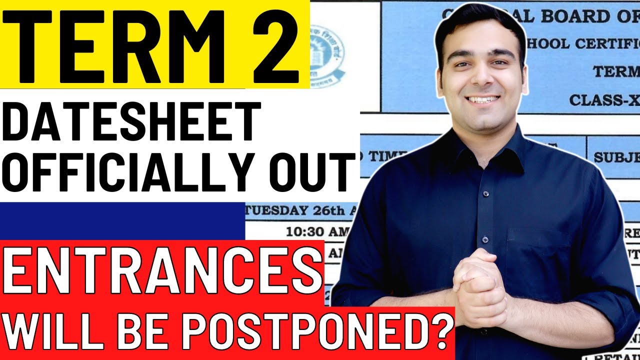 CBSE Term 2 Datesheet OUT 🔥| Class 12 Students Biggest Update