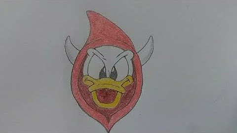 How to draw Donald duck devil || donald duck devil drawing