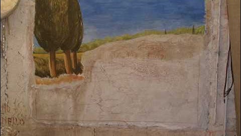 REALIZZAZIONE E STRAPPO DI AFFRESCO DEL PITTORE FIORENTINO FILIPPO CIANFANELLI