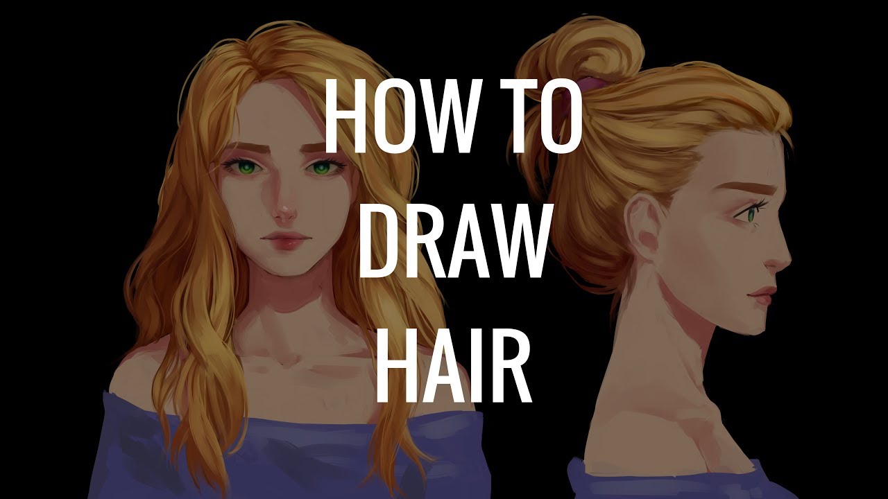 Как рисовать волосы | HOW TO DRAW HAIR I Paint tool Sai - YouTube