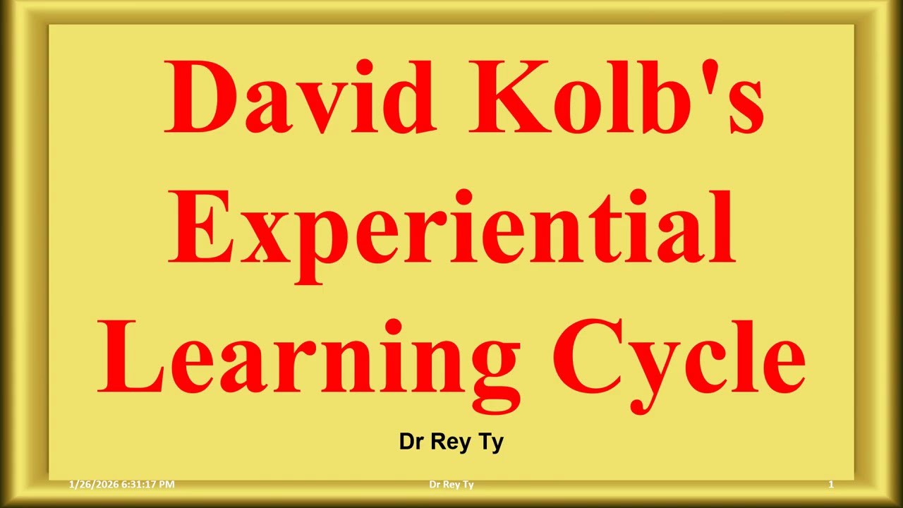 2026 01 26 Dr Rey Ty Kolb Learning Style