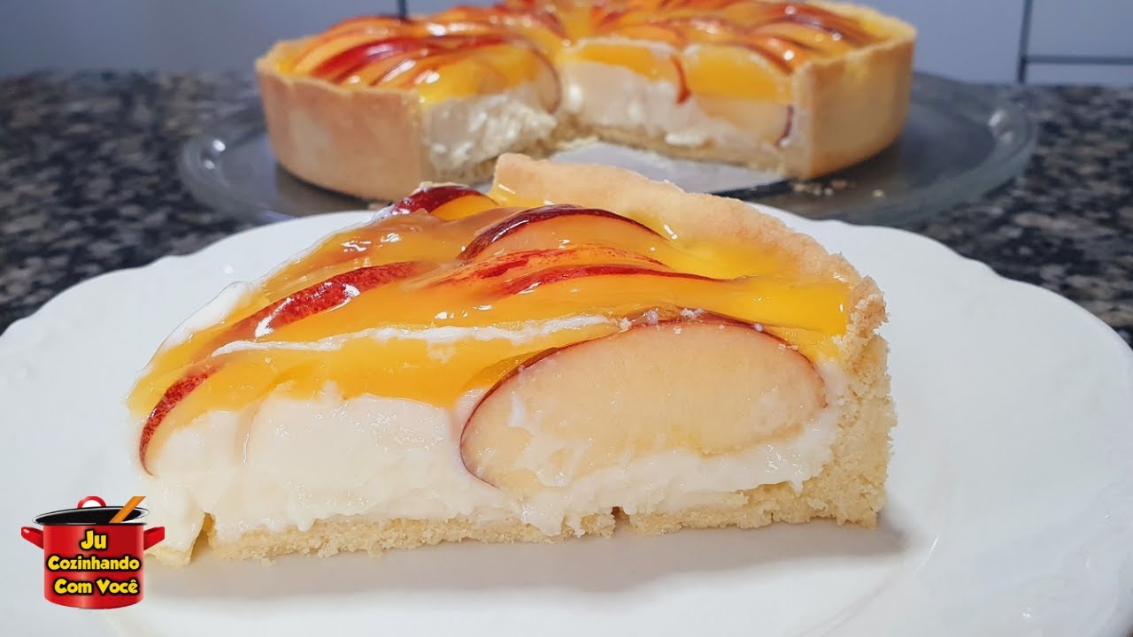Torta de maçã/Torta de maçã com creme