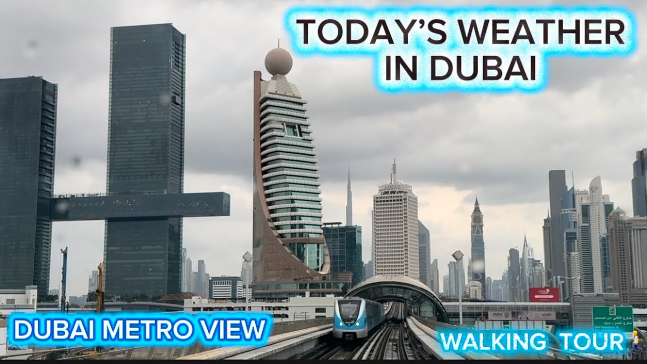 Погода в Дубае сегодня | Сильный дождь в Дубае | Виртуальный вид метро | Бурдж-Халифа