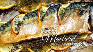 Roasted Mackerel with Lemon and Herb II Quick and Easy to Cook