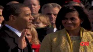 Oops oath - Obama swears in