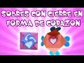 Sobre con cierre en forma de corazon/Love card sealed with hearts