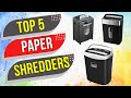 🚀 Top 5 High‑Security Paper Shredders for Home &amp; Office! 🛡️✨