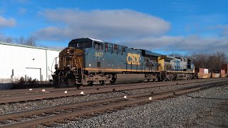 [HD] CSX Q157 Intermodal Train Westbound - Fairport, NY