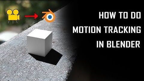 How to do motion tracking in blender using voodoo