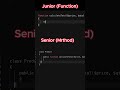 Function vs Method in PHP/Laravel | Junior vs Senior Developer 😎