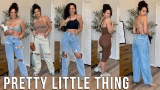 Huge Pretty Little Thing Jeans Haul Try On Did I Find The Best Jeans For Curvy Gals? Yami Mufdi