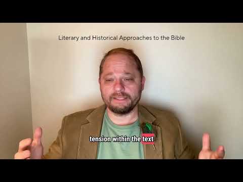 Dr Cohen On Literary And Historical Approaches To The Bible Biblical Studies 