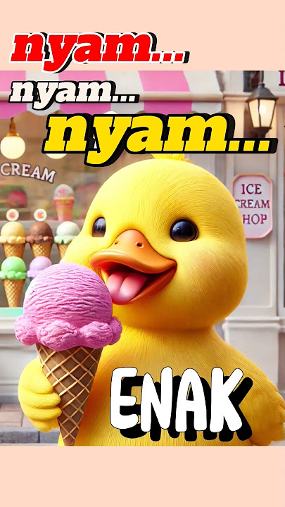Bebek Lucu vs Es Krim: Tertawa dan Menangis! 🍦🦆 #cuteducks #icecream #shorts  #kartun