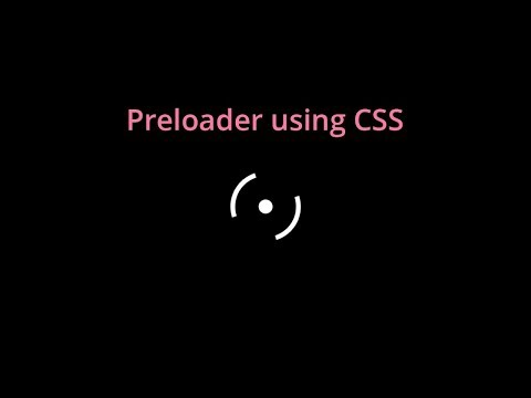 Preloader / Pageloader using only html css