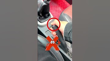 There is no need to press the button to apply the handbrake #tips #car #driving