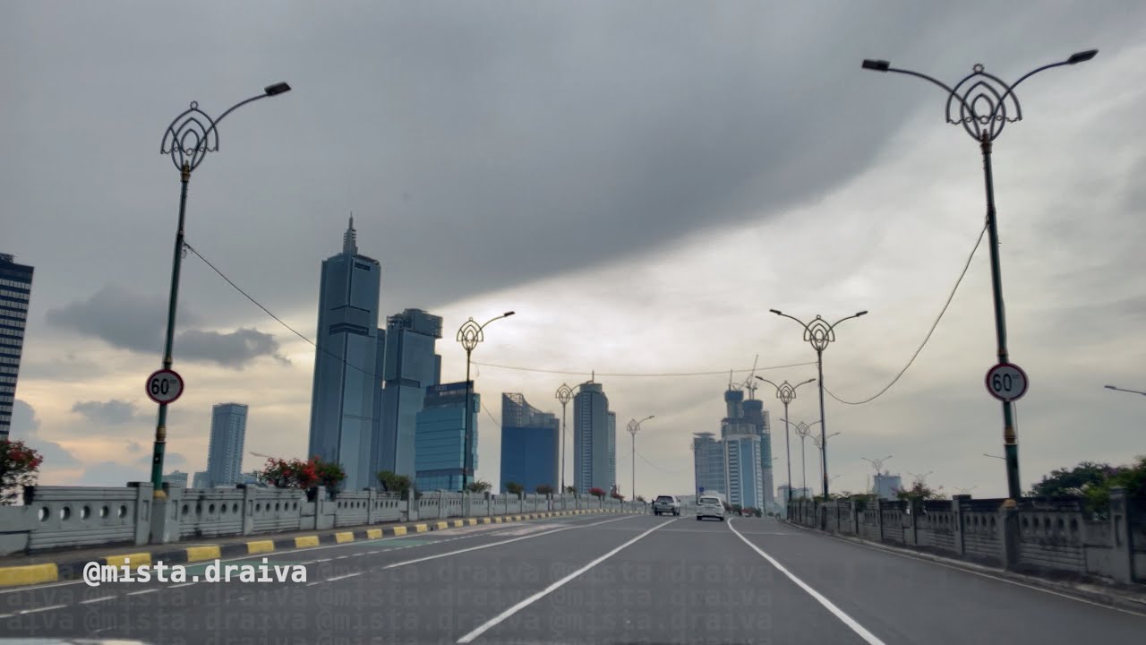 Afternoon Drive from Senayan to Menteng, Jakarta, INDONESIA