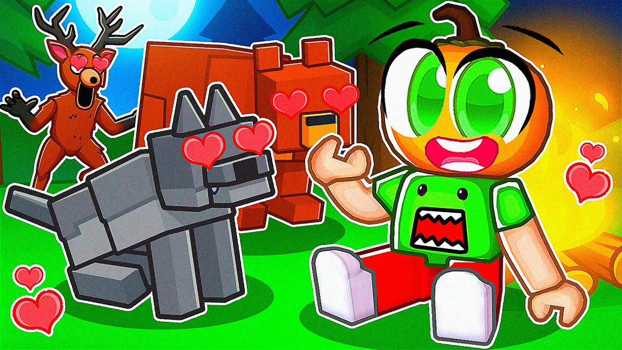 Ormanda 99 Gece'de Vahşi Hayvanları Evcilleştirme Filmi! 🐺 | Roblox