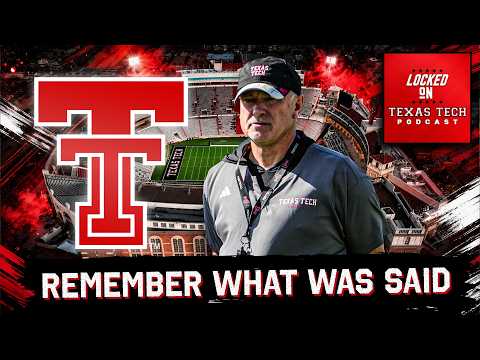 RECEIPTS: Joey McGuire Says Texas Tech Remembers Everything That Was Said