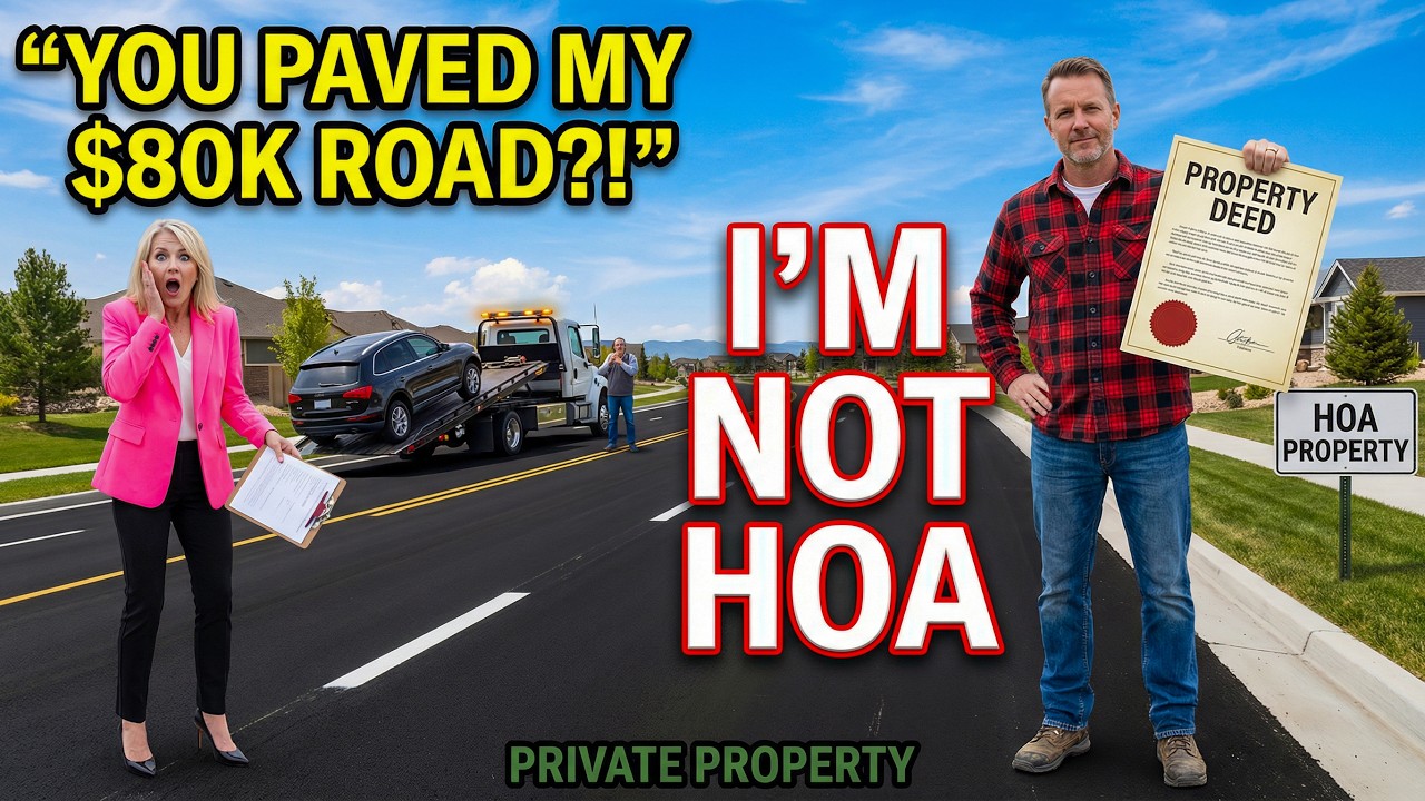 HOA Paved Over My $80K Private Road Overnight — So I Made ALL 58 of Their Cars DISAPPEAR