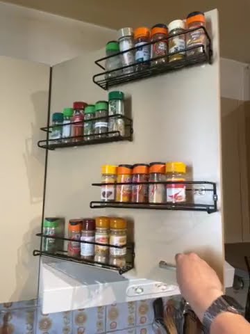 Set 4 Rafturi Condimente NOBRO - Organizare Bucătărie Elegantă - YouTube