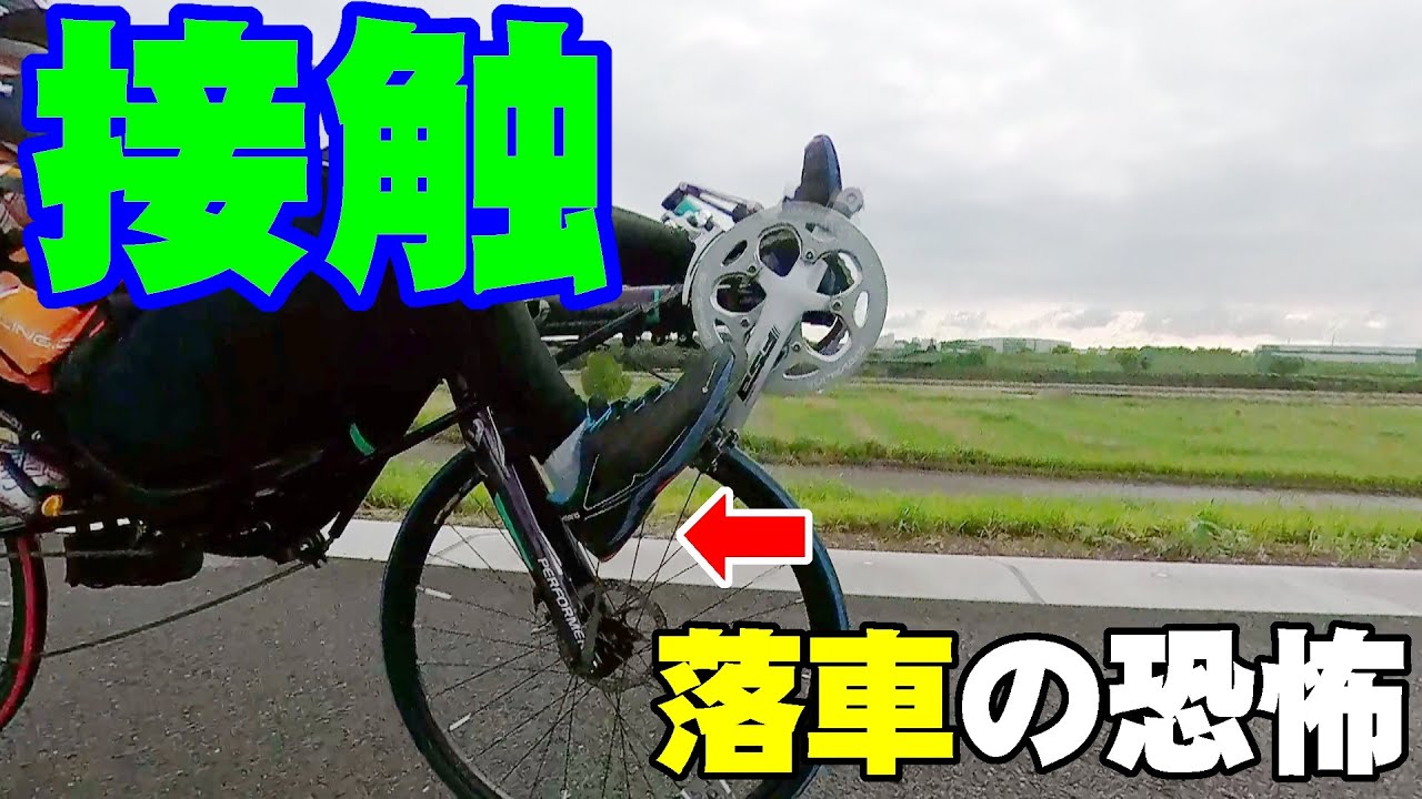 Fear of falling off the bike, fear of heel hit / Recumbent bike