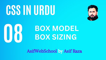 08 CSS Box Model | Sizing | CSS in Urdu/Hindi for Beginners