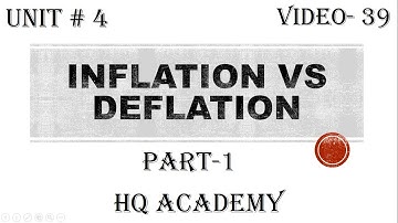 Unit-4 Inflation vs Deflation |Cambridge IGCSE| Economics (0455) Video-39 Part-1