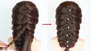 easy trick for bridesmaid hairstyle | beautiful hairstyle for wedding | unique hairstyle | hairstyle